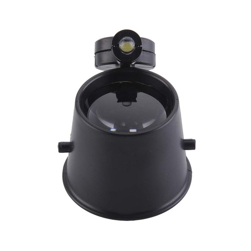 Rongon Hands Magnifying Glass 15X Small Loupe Magnifying Lens with Lights Jewelry Loop Magnifier Illumination Jewelers Eye Loupes for Reading Watch Repair Watchmakers Crafts - Image 3